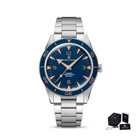 Zegarek automatyczny Pagani Design YS005 | Niebieski Seamaster 20 Bar Szafir Zegarek automatyczny Pagani Design YS005 | Niebieski Seamaster 20 Bar Szafir