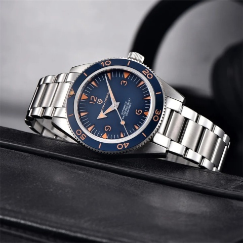 Zegarek automatyczny Pagani Design YS005 | Niebieski Seamaster 20 Bar Szafir Zegarek automatyczny Pagani Design YS005 | Niebieski Seamaster 20 Bar Szafir