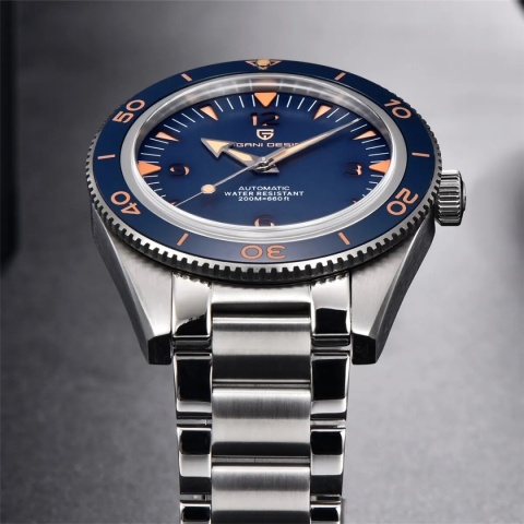 Zegarek automatyczny Pagani Design YS005 | Niebieski Seamaster 20 Bar Szafir Zegarek automatyczny Pagani Design YS005 | Niebieski Seamaster 20 Bar Szafir