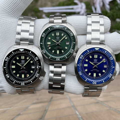 Zegarek automatyczny Steeldive 1970 | Zielony 20 Bar Szafir Zegarek automatyczny Steeldive 1970 | Zielony 20 Bar Szafir