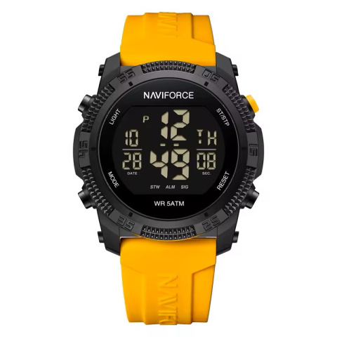 Zegarek kwarcowy Naviforce 7104 | Żółty 5 bar Zegarek kwarcowy Naviforce 7104 | Żółty 5 bar