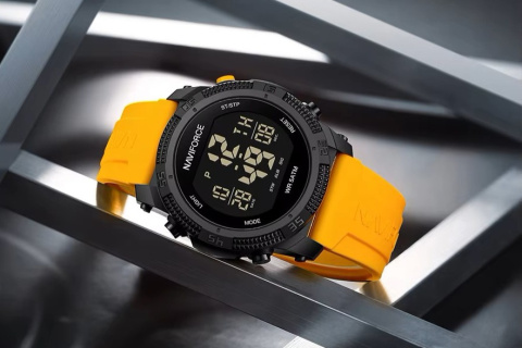 Zegarek kwarcowy Naviforce 7104 | Żółty 5 bar Zegarek kwarcowy Naviforce 7104 | Żółty 5 bar