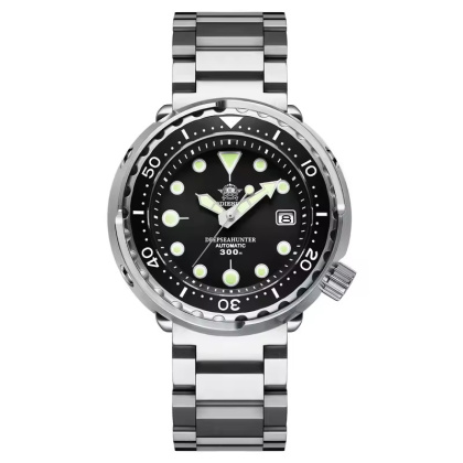 Zegarek automatyczny Addiesdive MY-H5 | Czarny 30 Bar Szafir