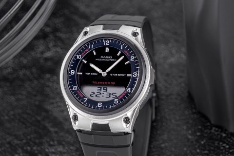 Zegarek Męski CASIO DUAL AW-80-1AVDF + BOX Zegarek Męski CASIO DUAL AW-80-1AVDF + BOX