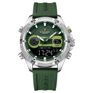 Zegarek kwarcowy Naviforce 9223 | Zielony 3 Bar