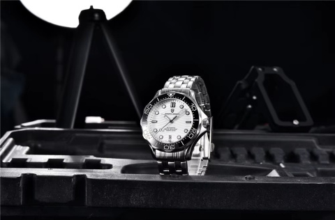 Zegarek automatyczny Pagani Design 1685 | Czarny Seamaster 10 Bar Szafir Zegarek automatyczny Pagani Design 1685 | Czarny Seamaster 10 Bar Szafir
