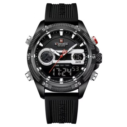 Zegarek kwarcowy Naviforce 9223 | Czarny 3 Bar