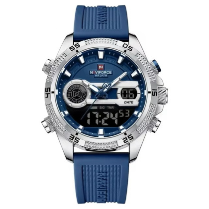 Zegarek kwarcowy Naviforce 9223 | Niebieski 3 Bar