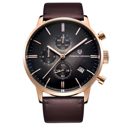 Zegarek kwarcowy Pagani Design 2720K | Brązowy 3 Bar