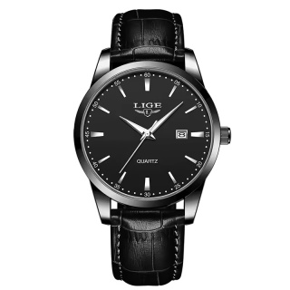 Zegarek Lige 89143 Czarny | Kwarcowy 3 ATM