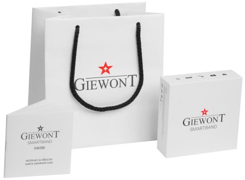 Smartband GIEWONT Fit&GO Duo GW200-3 - Black + Pasek Flora Violet Smartband GIEWONT Fit&GO Duo GW200-3 - Black + Pasek Flora Violet