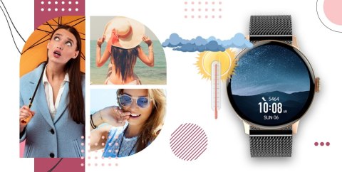 Smartwatch GIEWONT Supernova SmartCall GW330-4 Black Shine/Powder Pink Smartwatch GIEWONT Supernova SmartCall GW330-4 Black Shine/Powder Pink