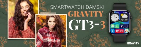 Smartwatch Damski Gravity GT3-3 Smartwatch Damski Gravity GT3-3