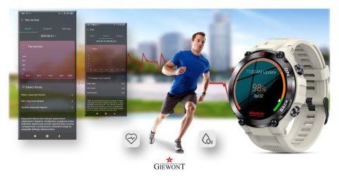 Smartwatch GIEWONT Pionier GPS GW460-3 - Light Stone Smartwatch GIEWONT Pionier GPS GW460-3 - Light Stone