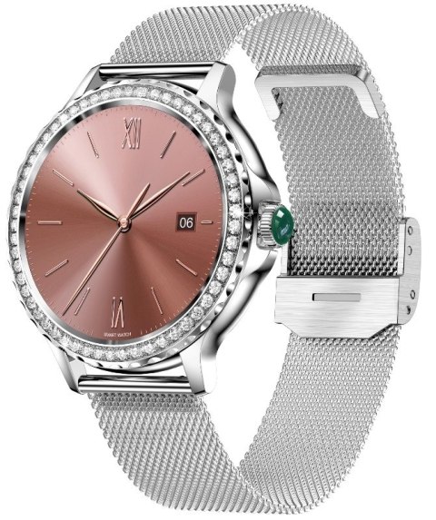 Smartwatch Damski Rubicon RNCF19-1 Silver Bransoleta + Pasek Smartwatch Damski Rubicon RNCF19-1 Silver Bransoleta + Pasek