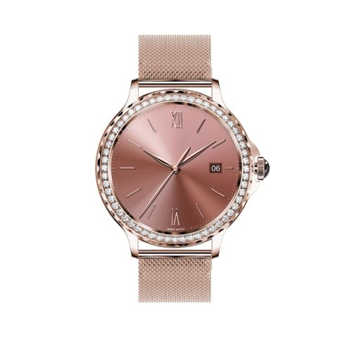 Smartwatch Damski VELTORI VT320-1 Złota Bransoleta + Różowy Pasek Silikonowy Smartwatch Damski VELTORI VT320-1 Złota Bransoleta + Różowy Pasek Silikonowy