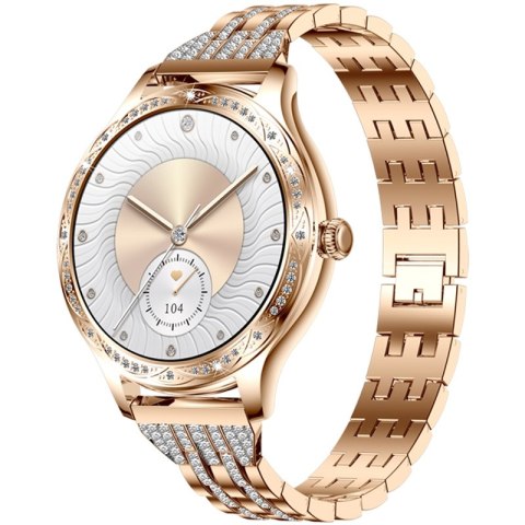 Smartwatch Damski VELTORI VT350-1 Bransoleta Różowe Złoto Smartwatch Damski VELTORI VT350-1 Bransoleta Różowe Złoto