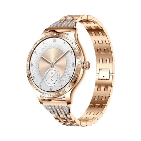 Smartwatch Damski VELTORI VT350-1 Bransoleta Różowe Złoto Smartwatch Damski VELTORI VT350-1 Bransoleta Różowe Złoto
