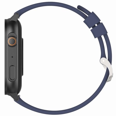 Smartwatch Gravity GT15-4 Niebieski Pasek Silikonowy + Tytanowa Bransoleta Smartwatch Gravity GT15-4 Niebieski Pasek Silikonowy + Tytanowa Bransoleta