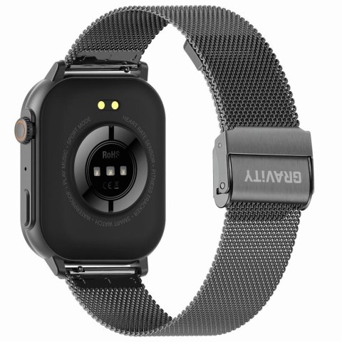 Smartwatch Gravity GT15-4 Niebieski Pasek Silikonowy + Tytanowa Bransoleta Smartwatch Gravity GT15-4 Niebieski Pasek Silikonowy + Tytanowa Bransoleta