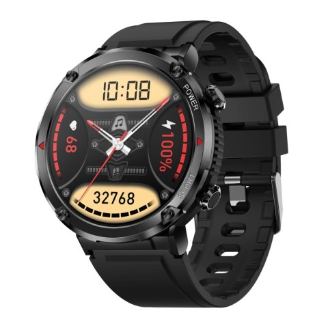 Smartwatch Gravity GT21-3 + Czarny Pasek Silikonowy Smartwatch Gravity GT21-3 + Czarny Pasek Silikonowy