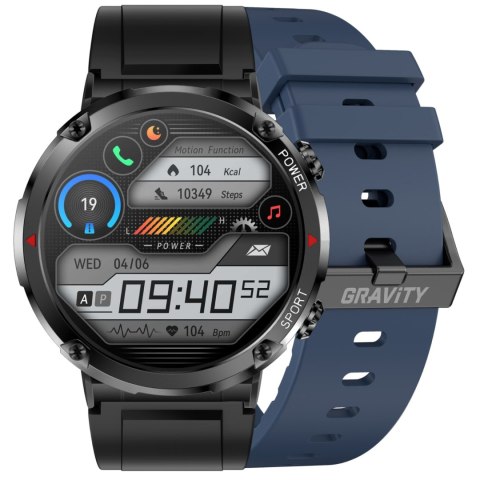 Smartwatch Gravity GT21-5 + Granatowy Pasek Silikonowy Smartwatch Gravity GT21-5 + Granatowy Pasek Silikonowy
