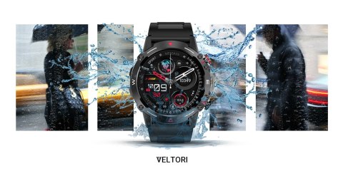 Smartwatch VELTORI VT110-1 Czarny Pasek Silikonowy Smartwatch VELTORI VT110-1 Czarny Pasek Silikonowy