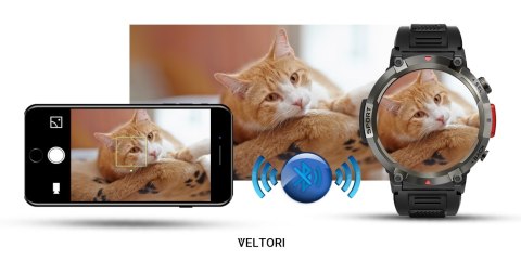 Smartwatch VELTORI VT140-1 Czarny Pasek Silikonowy Smartwatch VELTORI VT140-1 Czarny Pasek Silikonowy
