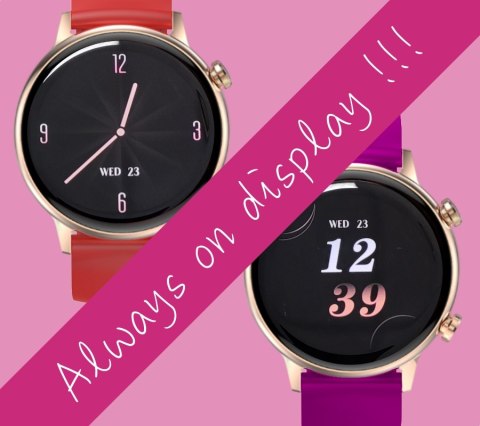 Smartwatch Damski RUBICON RNCF09 Rose Gold/Pink SMARUB234 Smartwatch Damski RUBICON RNCF09 Rose Gold/Pink SMARUB234