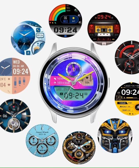 Smartwatch Damski RUBICON RNCF11 Silver/Grey SMARUB242 Smartwatch Damski RUBICON RNCF11 Silver/Grey SMARUB242