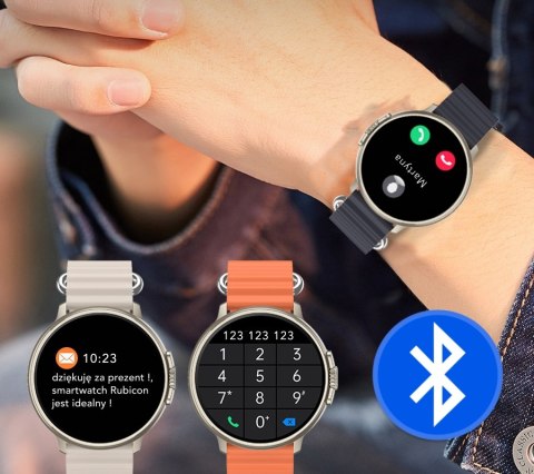 Smartwatch Damski RUBICON RNCF15 Tytan/Light Latte SMARUB260 Smartwatch Damski RUBICON RNCF15 Tytan/Light Latte SMARUB260