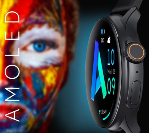 Smartwatch Męski RUBICON RNCF12 Tytan/Orange SMARUB245 Smartwatch Męski RUBICON RNCF12 Tytan/Orange SMARUB245