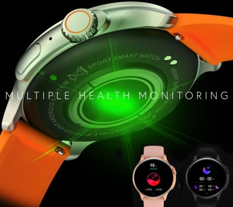 Smartwatch Męski RUBICON RNCF12 Tytan/Orange SMARUB245 Smartwatch Męski RUBICON RNCF12 Tytan/Orange SMARUB245