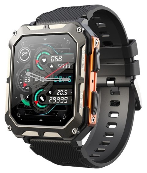 Smartwatch Męski Rubicon RNCF27 BLACK/ORANGE Smartwatch Męski Rubicon RNCF27 BLACK/ORANGE