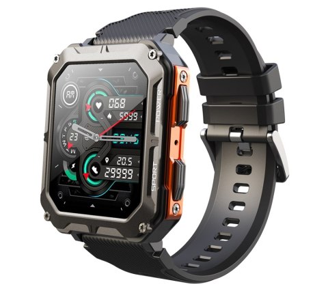 Smartwatch Męski Rubicon RNCF27 BLACK/ORANGE Smartwatch Męski Rubicon RNCF27 BLACK/ORANGE