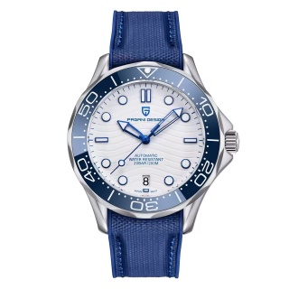 Zegarek automatyczny Pagani Design 1685 | Niebieski Seamaster 10 Bar Szafir