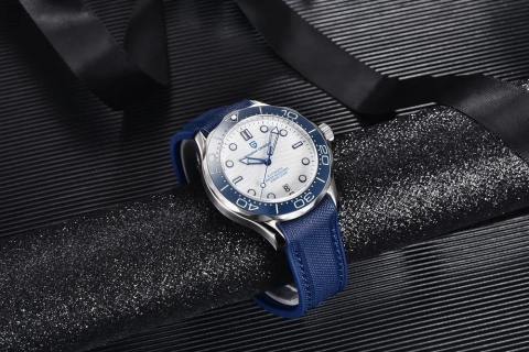 Zegarek automatyczny Pagani Design 1685 | Niebieski Seamaster 10 Bar Szafir