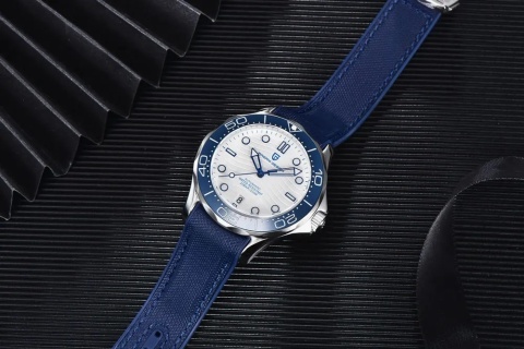 Zegarek automatyczny Pagani Design 1685 | Niebieski Seamaster 10 Bar Szafir
