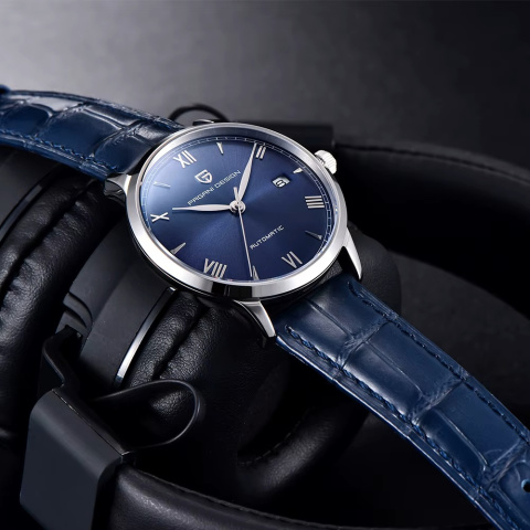 Zegarek automatyczny Pagani Design 1759 | Niebieski 10 Bar Szafir