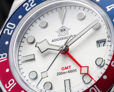 Zegarek kwarcowy Addiesdive 2044 | Pepsi 20 Bar GMT Zegarek kwarcowy Addiesdive 2044 | Pepsi 20 Bar GMT