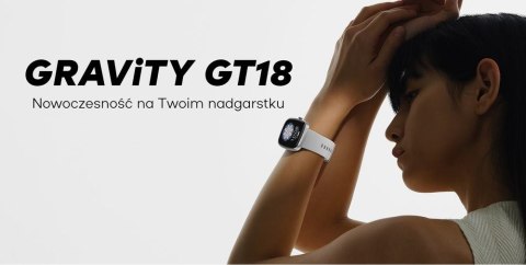 Smartwatch Męski GRAVITY GT18-4 Pomarańczowy Pasek Silikonowy + Czarny Pasek Smartwatch Męski GRAVITY GT18-4 Pomarańczowy Pasek Silikonowy + Czarny Pasek
