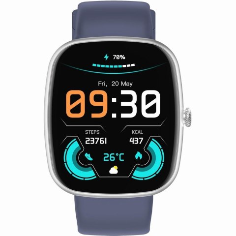 Smartwatch Męski GRAVITY GT18-6 Czarny Pasek Silikonowy + Granatowy Pasek Smartwatch Męski GRAVITY GT18-6 Czarny Pasek Silikonowy + Granatowy Pasek