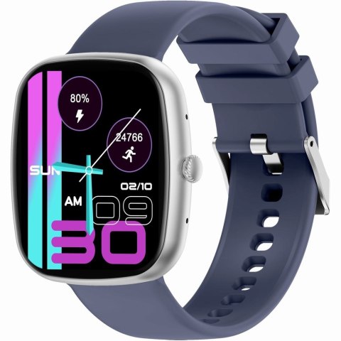 Smartwatch Męski GRAVITY GT18-6 Czarny Pasek Silikonowy + Granatowy Pasek Smartwatch Męski GRAVITY GT18-6 Czarny Pasek Silikonowy + Granatowy Pasek