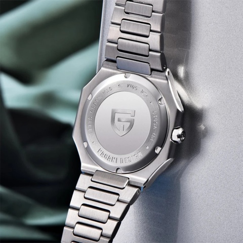 Zegarek automatyczny Pagani Design YS019 | Zielony Patek 5 Bar Szafir