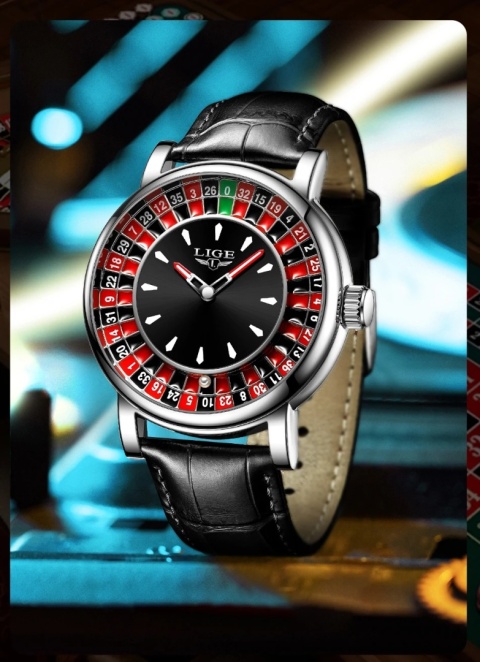 Zegarek kwarowy Lige 89161C CASINO | 3 Bar