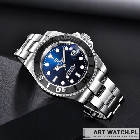 Pagani Design 1651 BLACK / BLUE JUBILEE | AUTOMATIC | 10 ATM | SAPPIRE