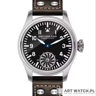 Zegarek automatyczny Hruodland F016 | Czarny Turbina 10 Bar Szafir
