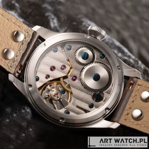 Zegarek automatyczny Hruodland F016 | Czarny Turbina 10 Bar Szafir