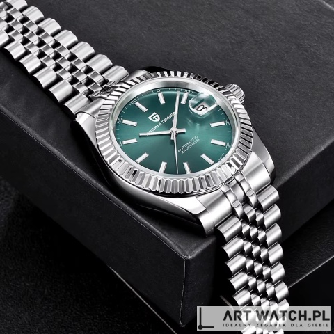 Zegarek automatyczny Pagani Design 1645 Jubilee | Zielony 10 Bar Szafir