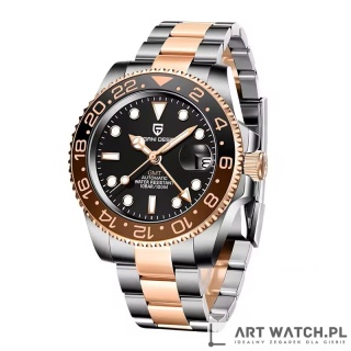 Zegarek automatyczny Pagani Design 1662 | Coffee 10 Bar Szafir